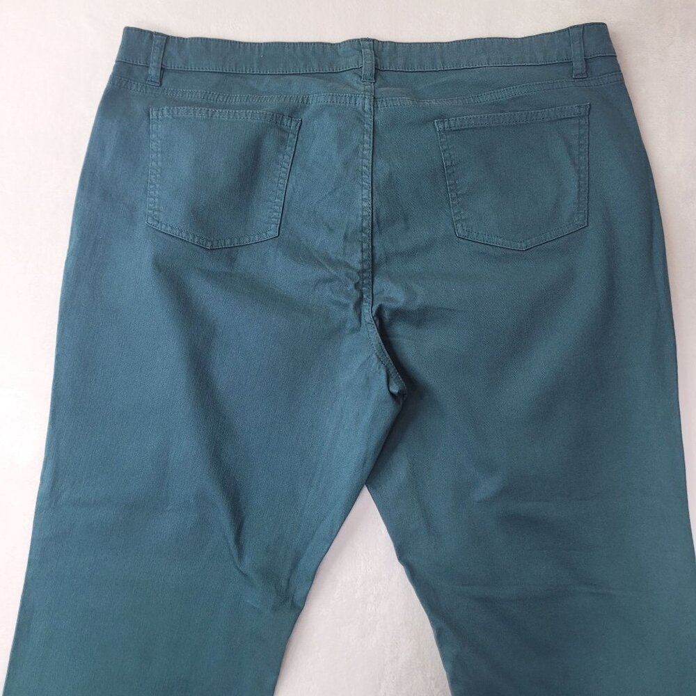 Eileen Fisher Women Aegean Organic Cotton Stretch Twill Skinny Jean Size 18 NWT - Picture 4 of 11